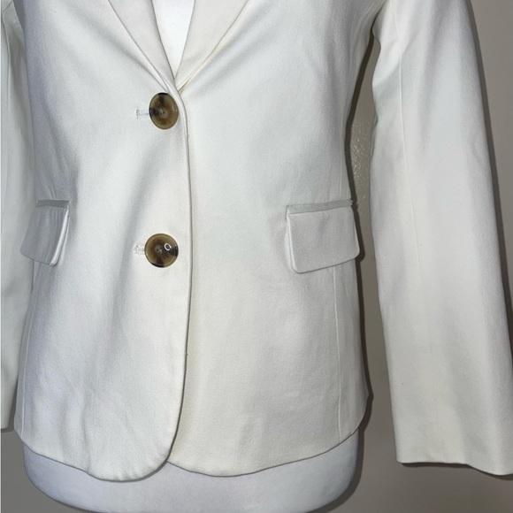J.Crew Factory Two-button blazer Color White BO095 Size 6 - Picture 7 of 15